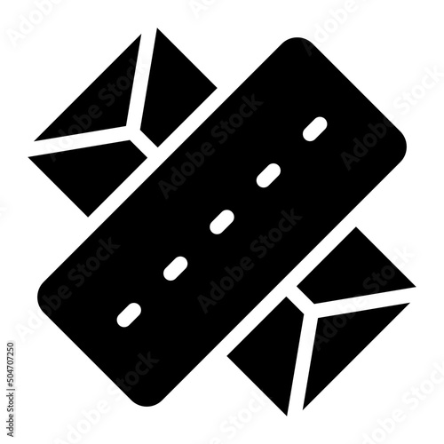 chewing gum line icon