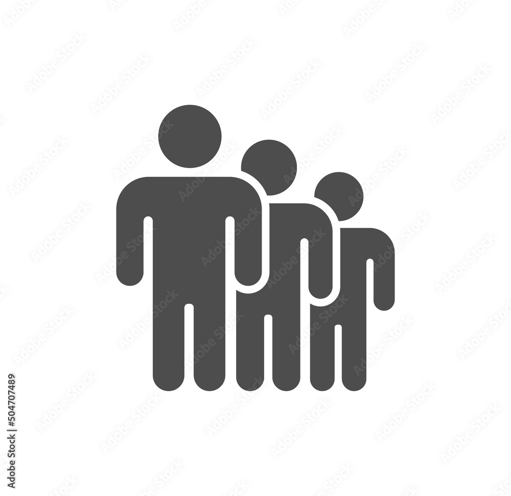 group of people glyph icon isolated on white background. group of people stock vector illustration for web, mobile app and ui design group of people glyph icon isolated on white background. group of people stock vector illustration for web, mobile app and ui design