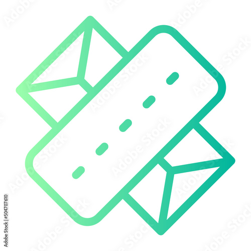 chewing gum gradient icon