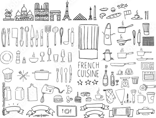 Planche pictos - Cuisine française