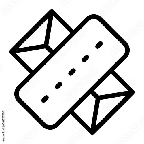 chewing gum line icon