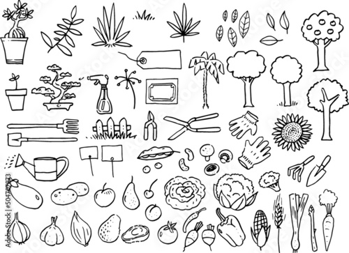 Planche pictos - Jardin potager