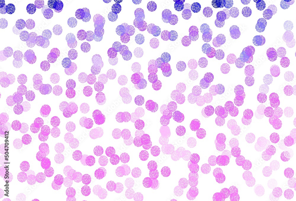 Light Purple vector template with circles. Light Purple vector template with circles.