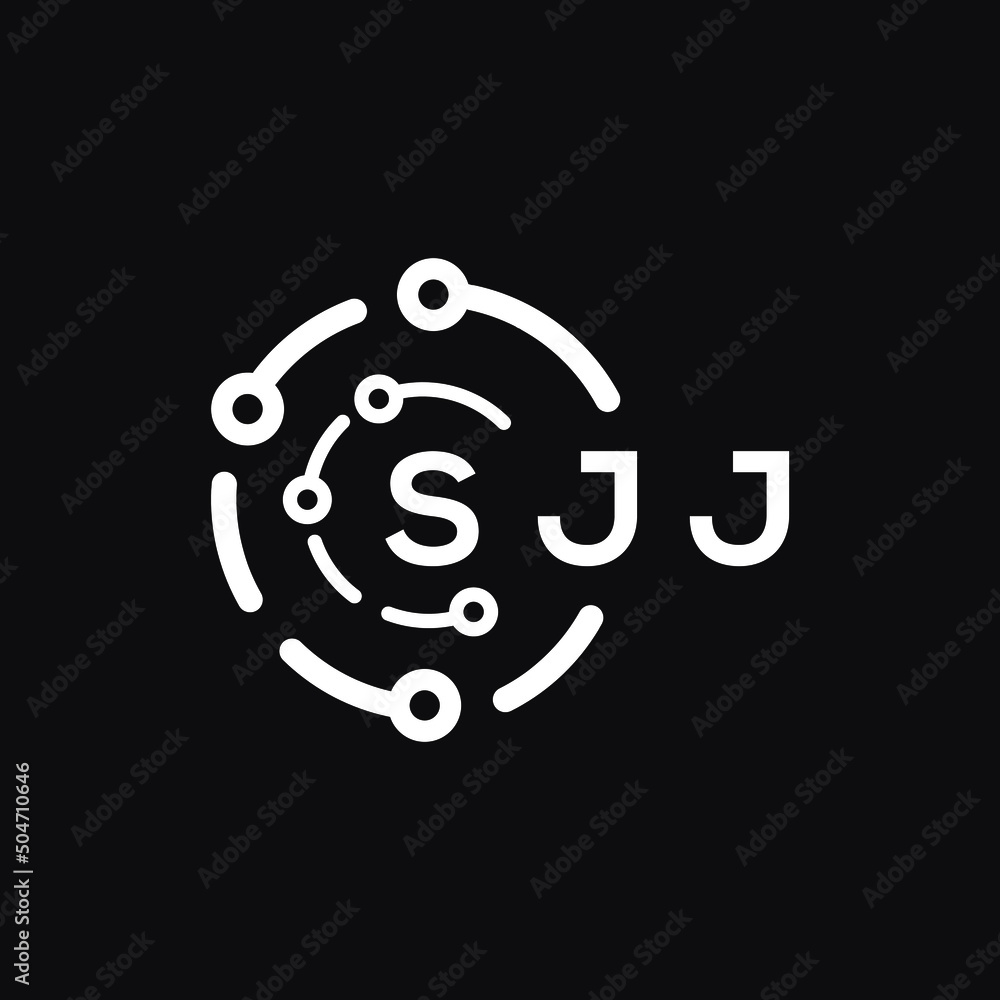 SJJ letter logo design on black background. SJJ creative initials letter logo concept. SJJ letter design. SJJ letter logo design on black background. SJJ creative initials letter logo concept. SJJ letter design.