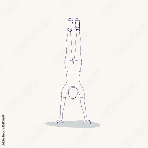 Young male workout. Sport man doing fitness exercise. Casual sportwear - t-shirt, breeches and sneakers. Young man wearing workout clothes. Sport fashion boy outline in urban casual style.