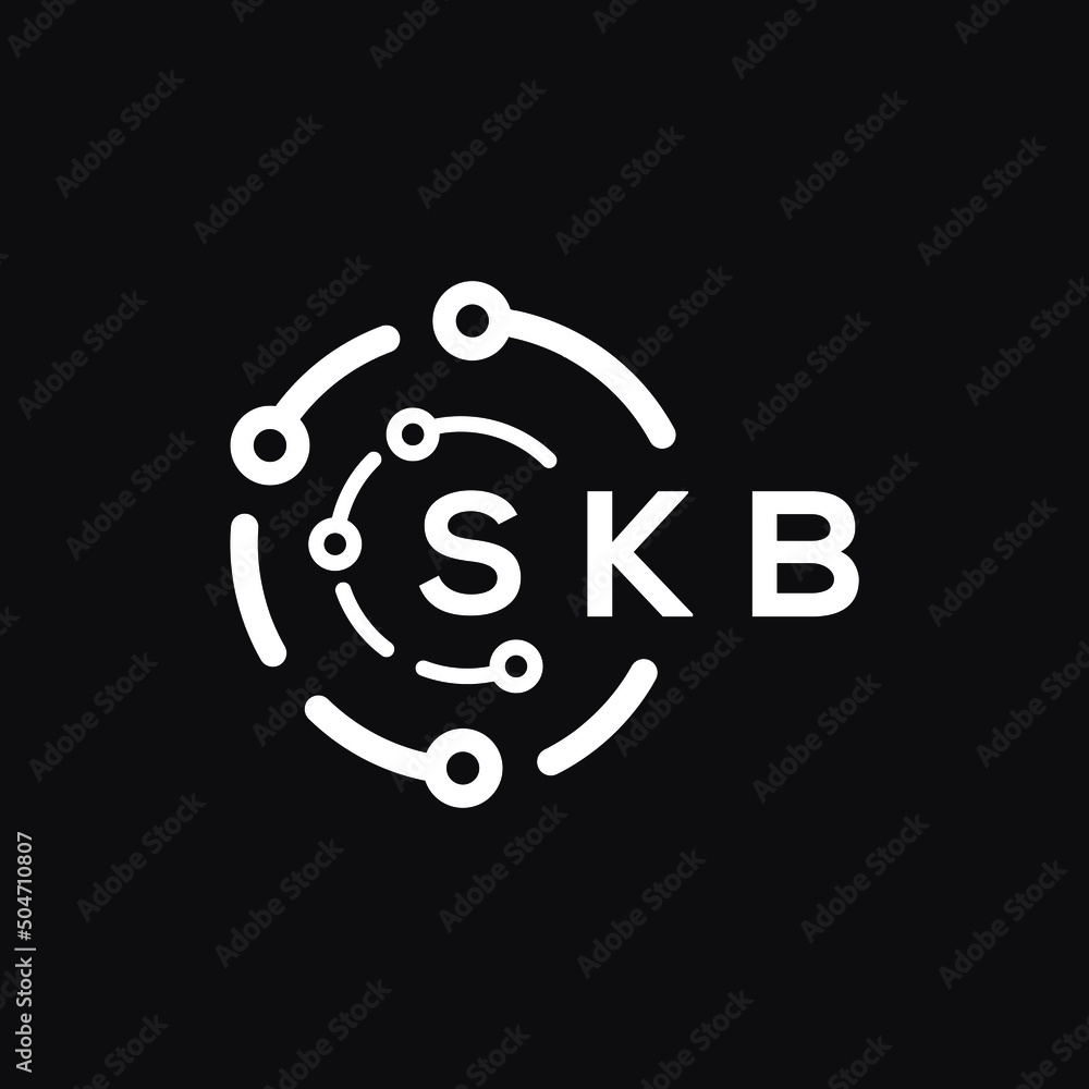 SKB letter logo design on black background. SKB creative initials letter logo concept. SKB letter design. SKB letter logo design on black background. SKB creative initials letter logo concept. SKB letter design.