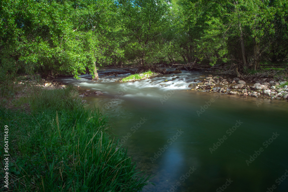 Obraz premium RIVER IN TRENTO ITALY