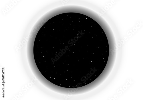 Ventanilla hacia el espacio de estrellas