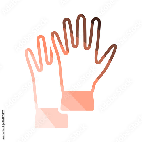 Rubber Protective Gloves Icon