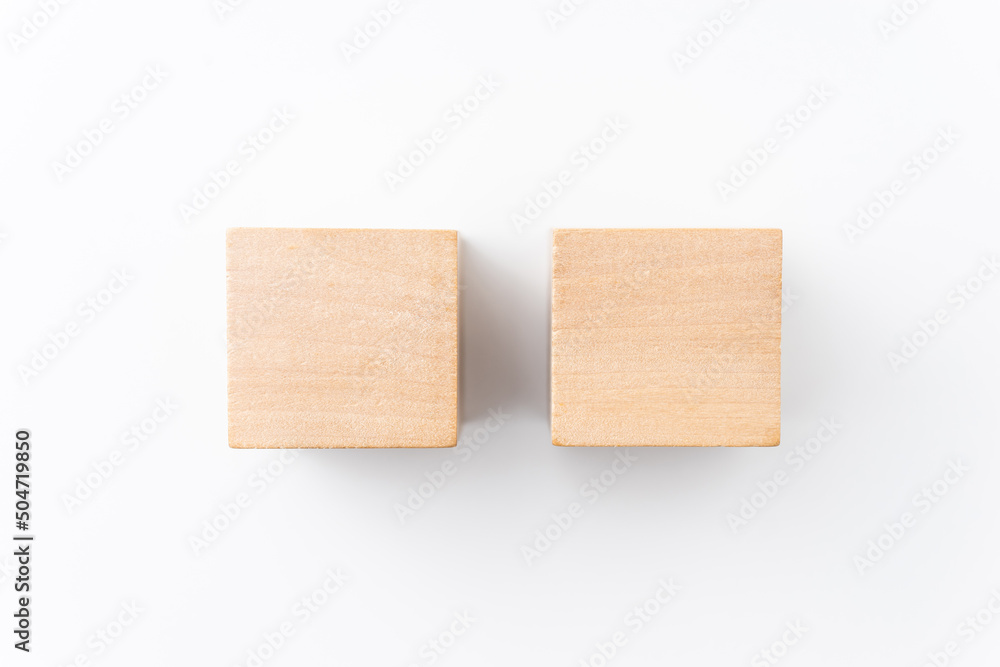 wood cube isolated on white background wood cube isolated on white background