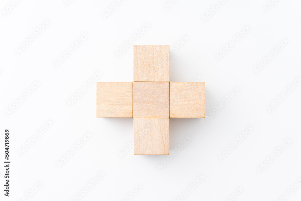 wood cube isolated on white background wood cube isolated on white background