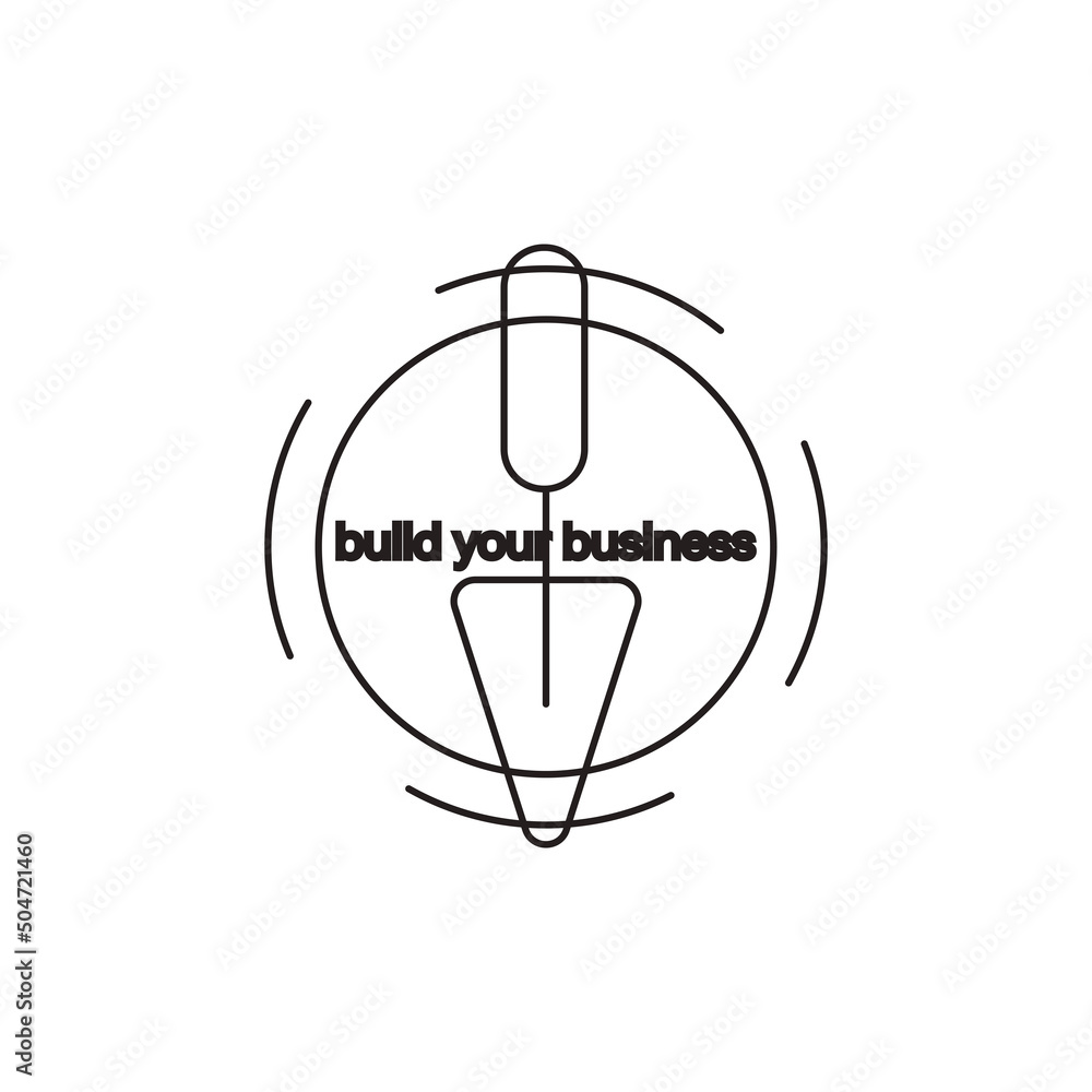 start your business. Minimalistic linear poster about starting your own business, motivation to start something of your own. construction tools as a symbol of starting a business start your business. Minimalistic linear poster about starting your own business, motivation to start something of your own. construction tools as a symbol of starting a business