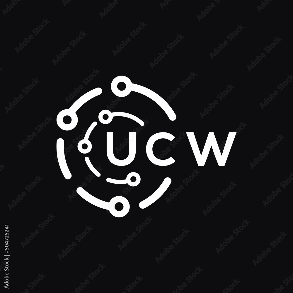 UCW technology letter logo design on black background. UCW creative initials technology letter logo concept. UCW technology letter design.
UCW technology letter logo design on black background. UCW creative initials technology letter logo concept. UCW technology letter design.