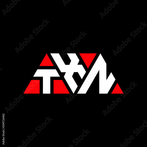 TXN triangle letter logo design with triangle shape. TXN triangle logo design monogram. TXN triangle vector logo template with red color. TXN triangular logo Simple, Elegant, and Luxurious Logo...