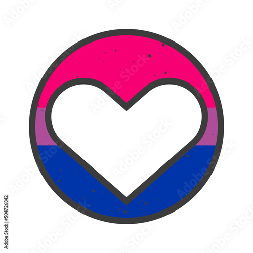 Bisexual Pride LGBTQ+ flag. Pride Month