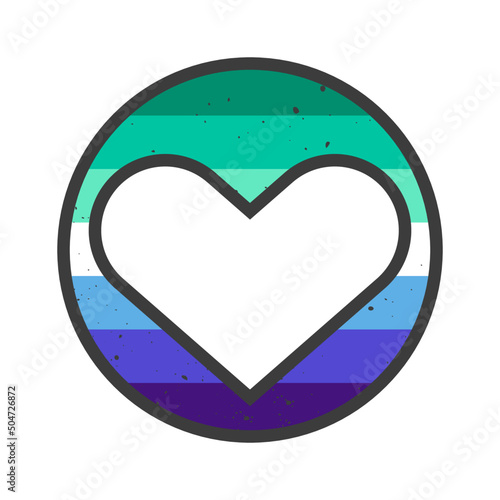 Gay Pride LGBTQ+ flag. Pride Month