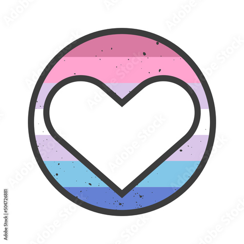 Bigender Pride LGBTQ+ flag. Pride Month