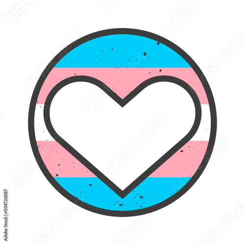 Transgender Pride LGBTQ+ flag. Pride Month