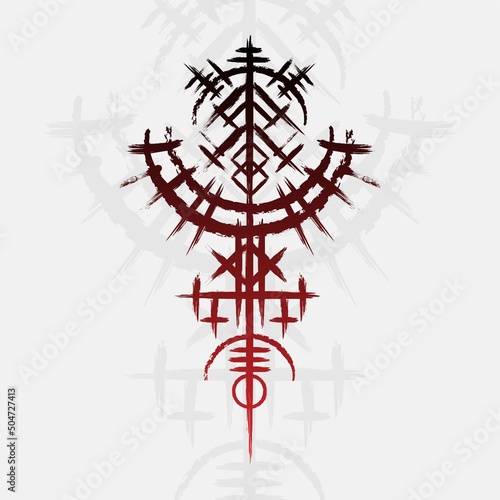Scandinavian viking symbol wallpaper
