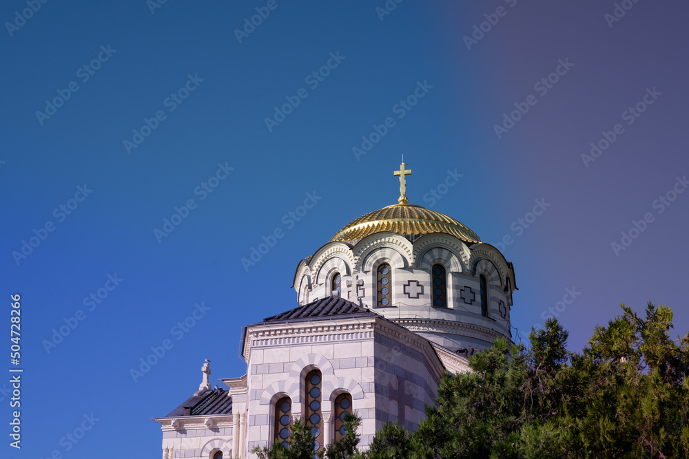 Sevastopol Crimea . Vladimir's Cathedral in Chersonesos.