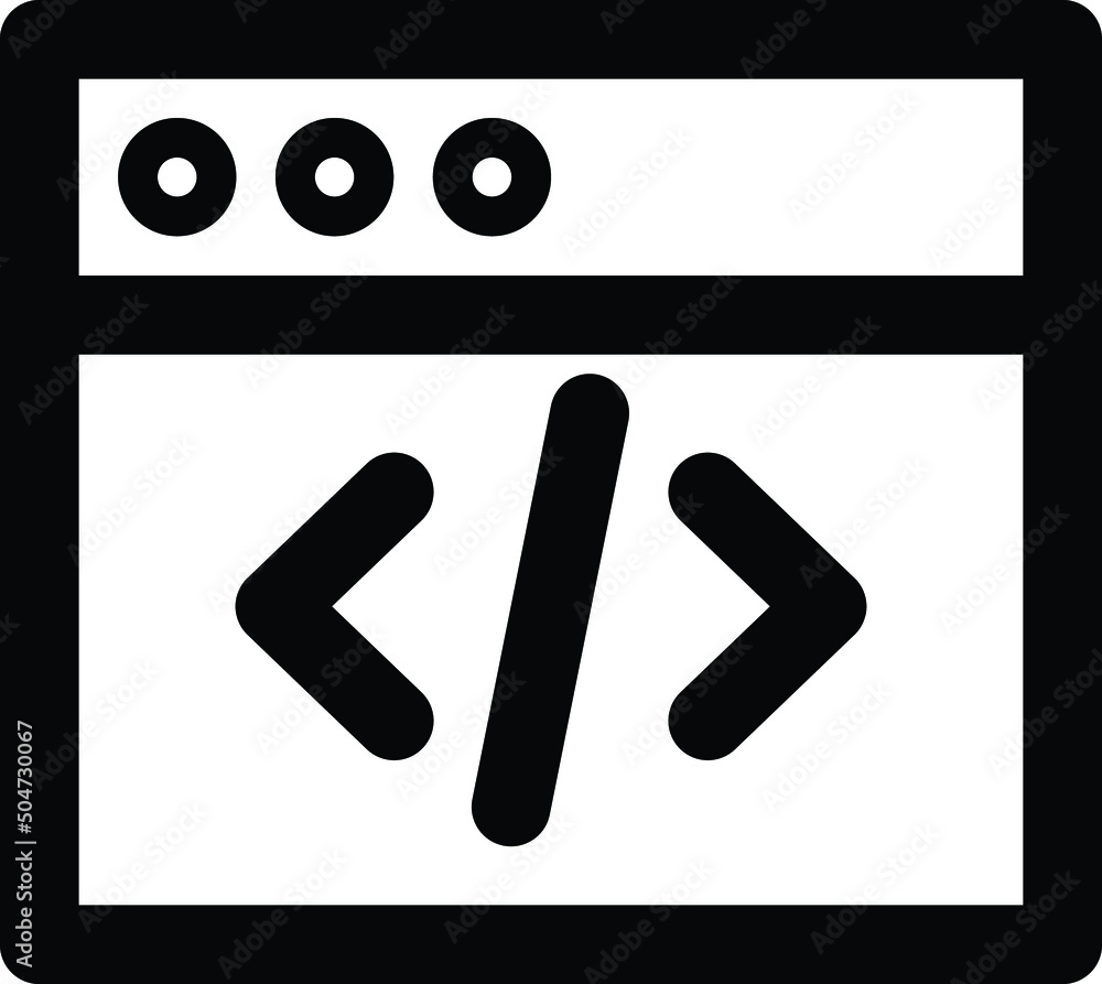 icon illustration of code coding icon icon illustration of code coding icon