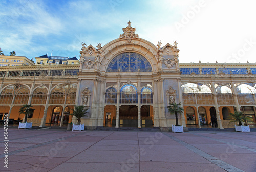 Colonnade with Singing Fountain in Mariánské Lázně (Marienbad), Czech Republic