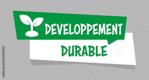 Logo développement durable.