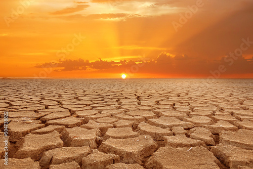 Global warming, drought, lack of rain, no seasonality The land is cracked. concept of environment change and global warming © STOCK PHOTO 4 U