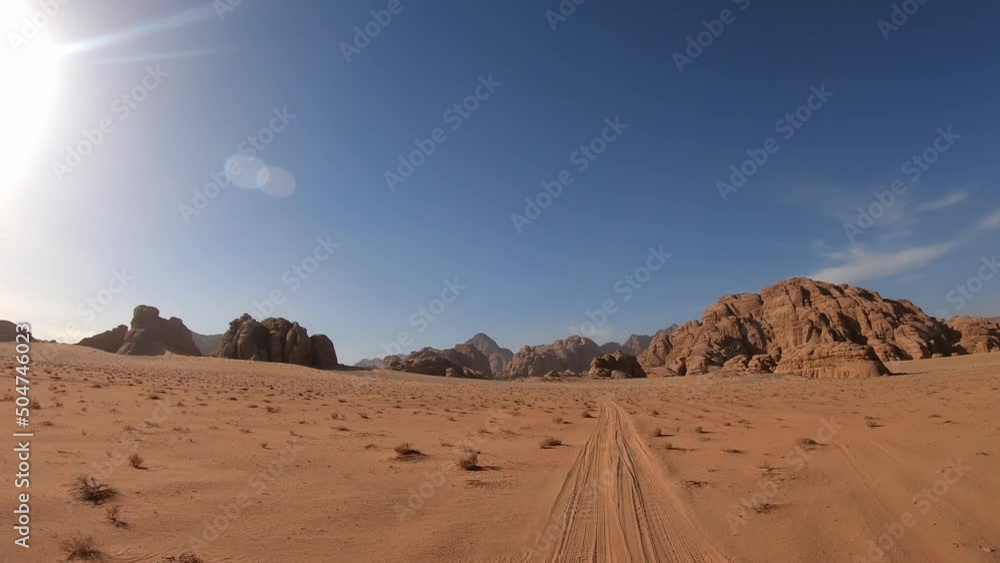 Wadi Rum hyper lapse driving pov Wadi Rum hyper lapse driving pov