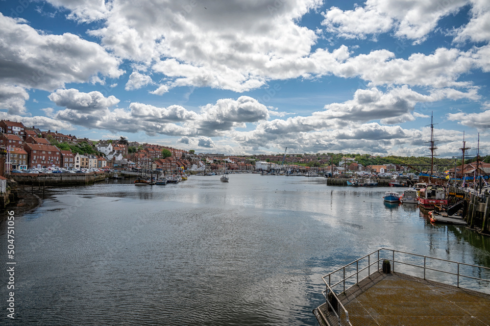 Whitby is a seaside town in Yorkshire, northern England
