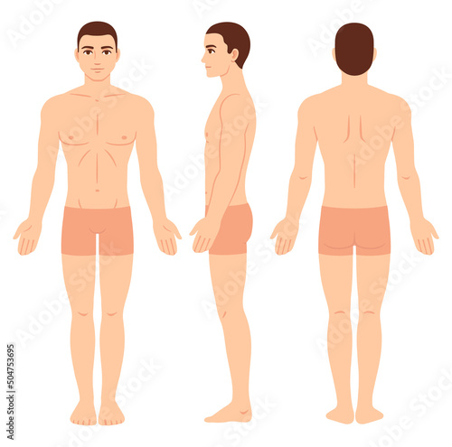Male body chart template