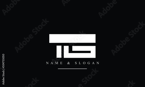 TG, GT, T, G abstract letters logo monogram