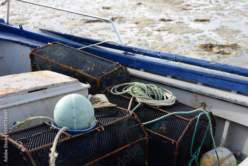 Bateau de pêche en bois photo