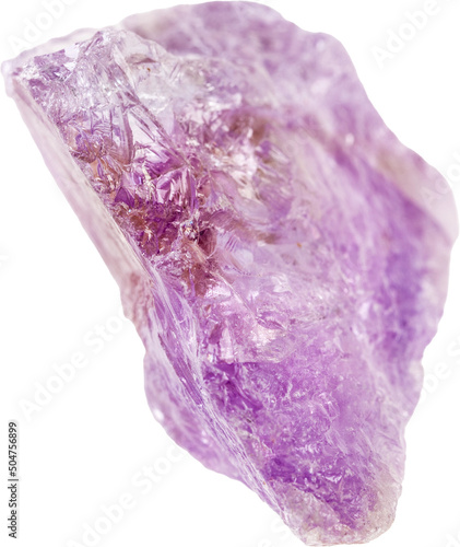 Amethyst stone on white