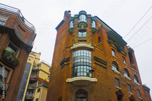 Palace of Fidia (Palazzo Fidia) in Porta Venezia district in Milan photo