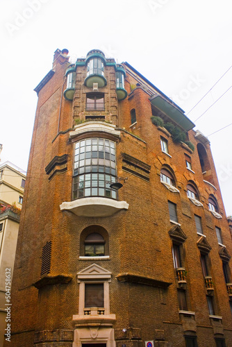 Palace of Fidia (Palazzo Fidia) in Porta Venezia district in Milan photo