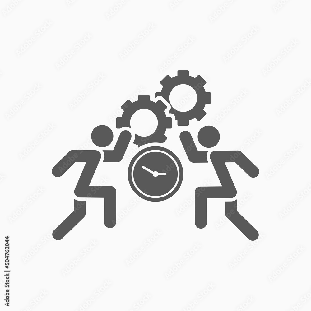 time management icon, management vector time management icon, management vector