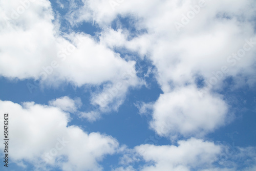 Sky background with beautiful clouds. Landscape with clouds.