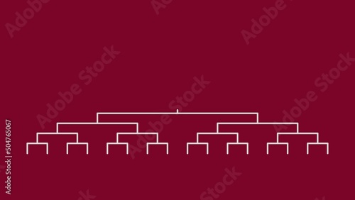 Football playoff match schedule template. Tournament bracket. Football results table, participating to the final championship knockout.