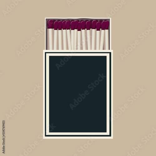Matchbox. matches. object made of wood