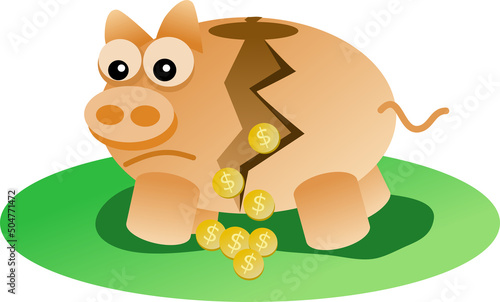 Image of broken piggy bank