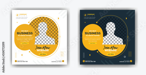 Digital marketing Social media post template. Corporate Business Social media post. Instagram feed post, social media poster. corporate business marketing banner ads for social media post