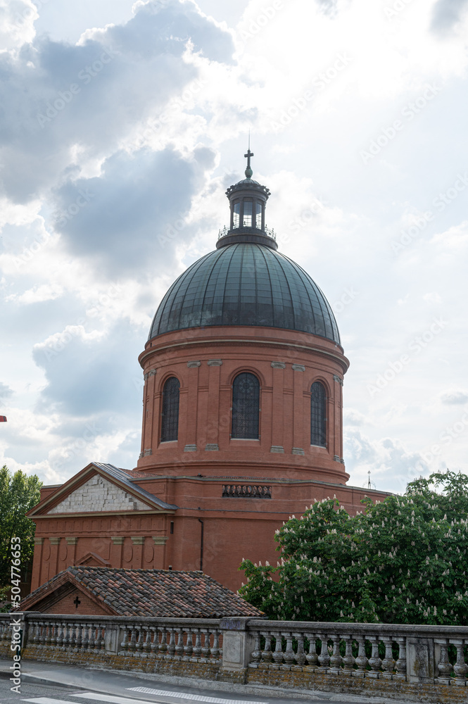 Dome de La Grave on Sunny day in Toulouse, France in the summer of 2022.