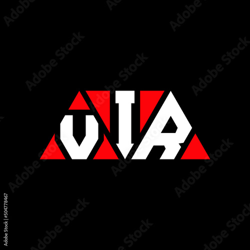 VIR triangle letter logo design with triangle shape. VIR triangle logo design monogram. VIR triangle vector logo template with red color. VIR triangular logo Simple, Elegant, and Luxurious Logo...