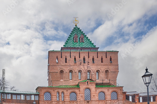 Dmitrievskaya or Demetrios Tower of Nizhny Novgorod Kremlin in historical center of city. Russia. photo