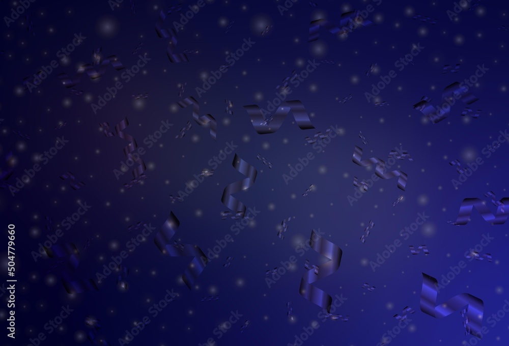 Fototapeta premium Dark Purple vector layout in New Year style.