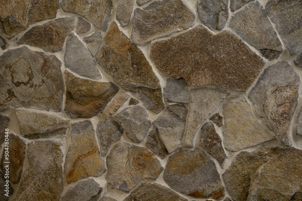 Αυτοκόλλητο Gray grange vintage stone wall texture background