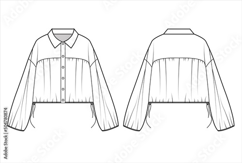 Ladies Tops/ Blouse CAD Template