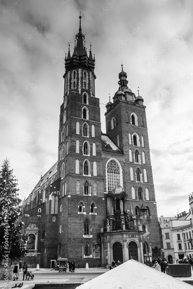 St Mary Basilica in Krakow Poland St Mary Basilica in Krakow Poland