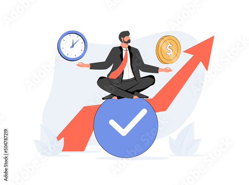 Self discipline or self control to complete work or achieve business target, time management to increase productivity.